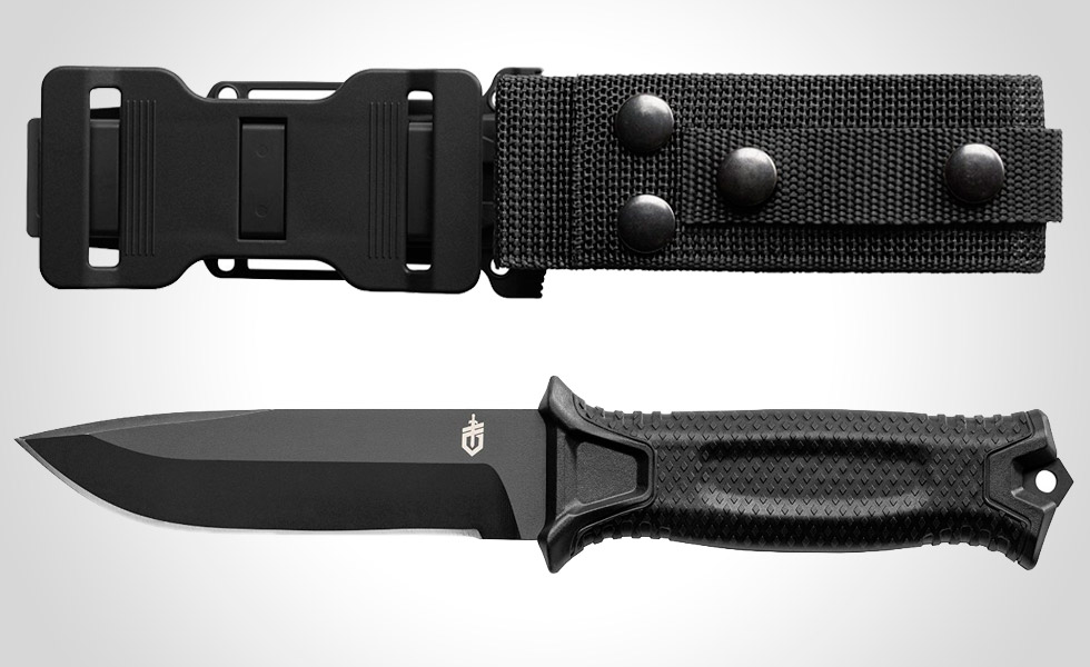 มีดใบตาย Gerber Strong Arm OEM ใบเรียบ สีดำ ขนาด 10 นิ้ว หล่อสุดๆ A++