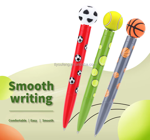 Plastic pen รุ่น YFA3547 (หัว mascot แบบหมุน)