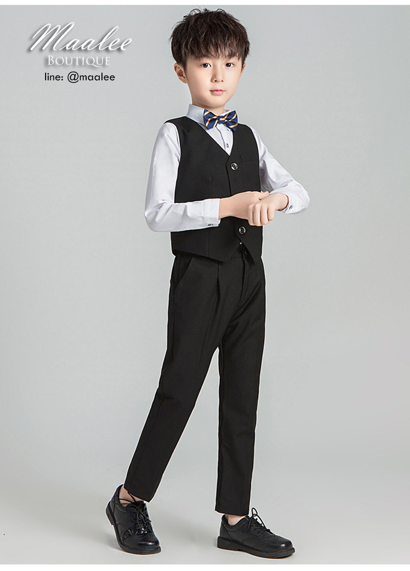 พร้อมเช่า ชุดสูทเด็กชาย สีดำ ** พร้อมเช่า ไซส์ 110, 120, 130, 140 , 150 , 160 ,170 **