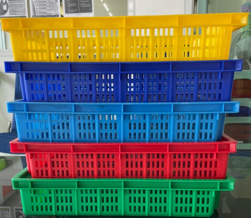 NO.407 ตะแกรงพลาติก Food grade HDPE 36.5 x 49 x 9.5