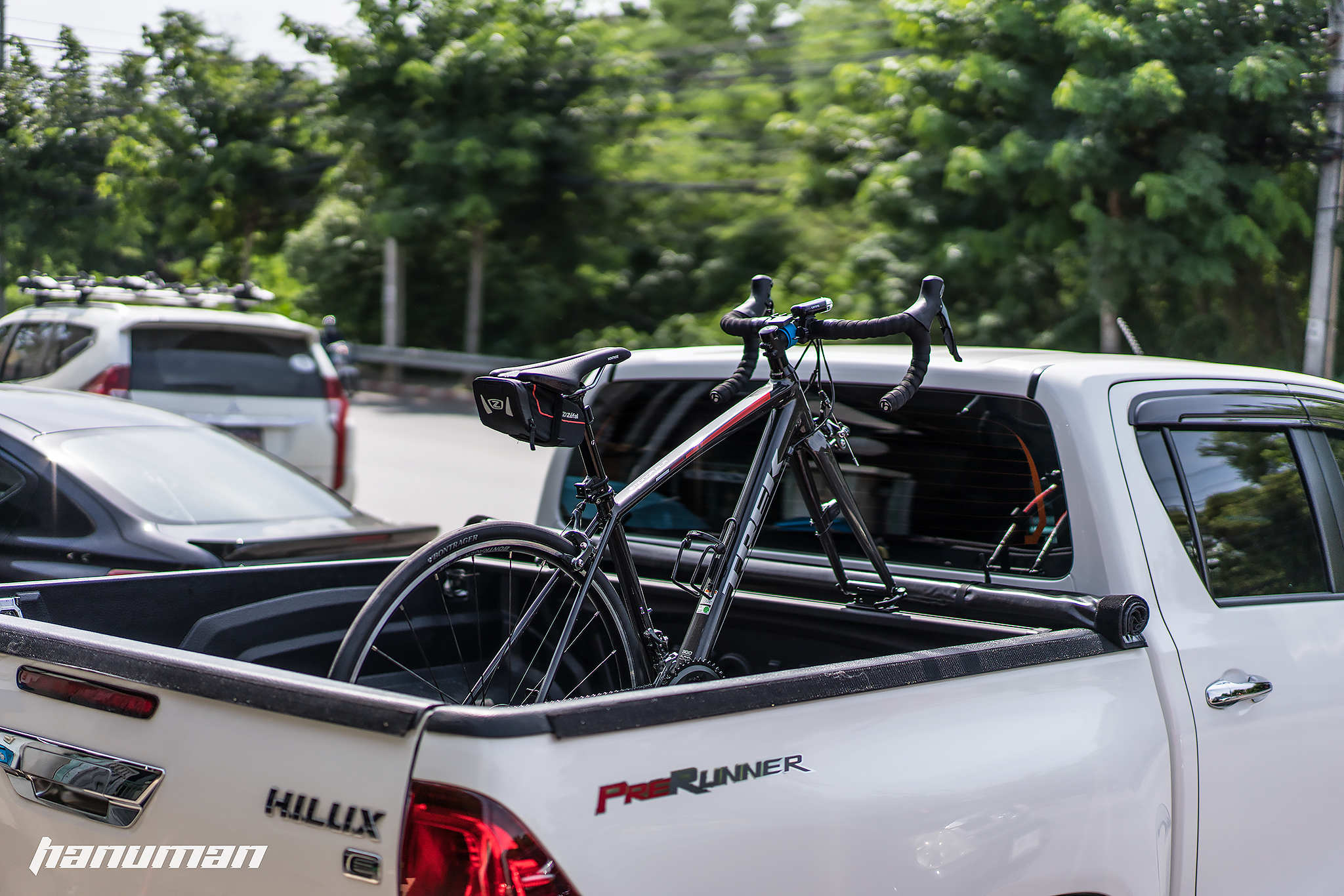 แร็คบรรทุกจักรยาน Hanuman Rack X2L Car Bike Rack สำหรับรถกระบะ ใส่ได้สองคัน 165CM.
