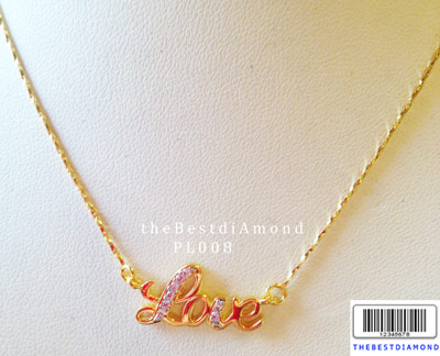 PL008===สร้อยคอ LOVE=== น่ารัก ใส่ติดคอได้เลย บอกรักด้วยสร้อยได้เลยนะคะ