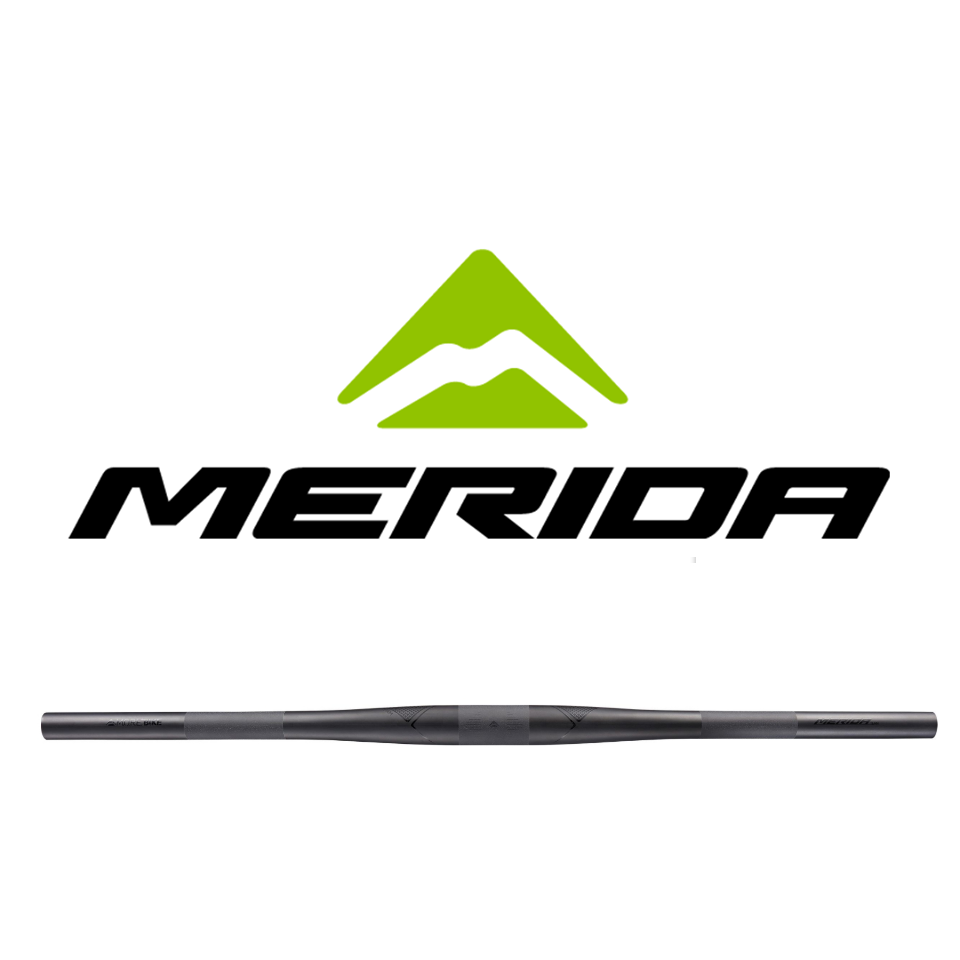 แฮนด์ตรง MERIDA แฮนตรงคาร์บอน MTB ตรงรุ่น มีสีดา โอเวอร์กว้าง 760 มม. นน. 135 กรัม (#8311)