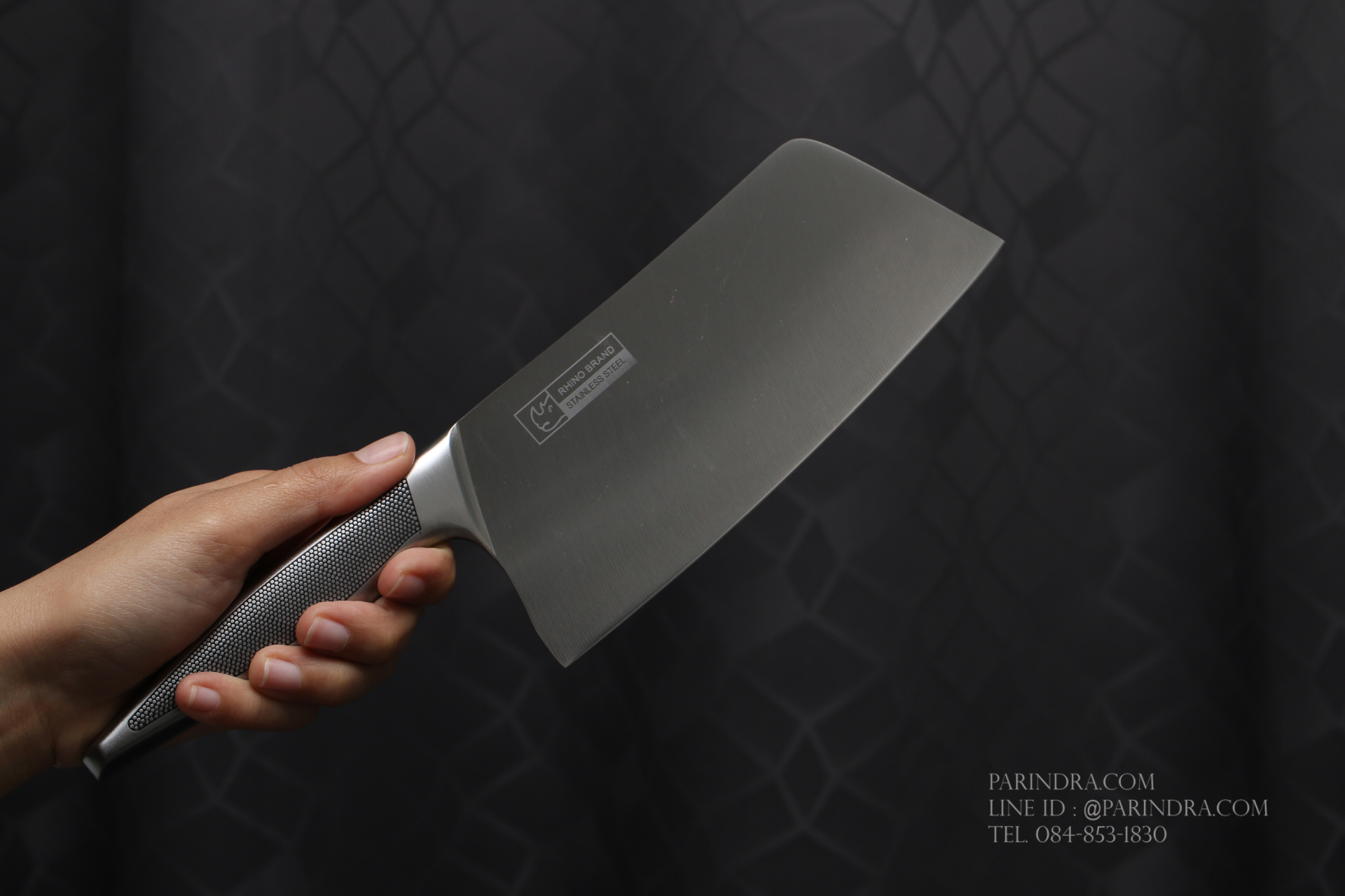 มีดอีโต้ทำครัว Rhino Brand Knife No.6532 ด้ามแสตนเลส ขนาดใบ 6.5 นิ้ว คมสุดๆ (ของแท้)