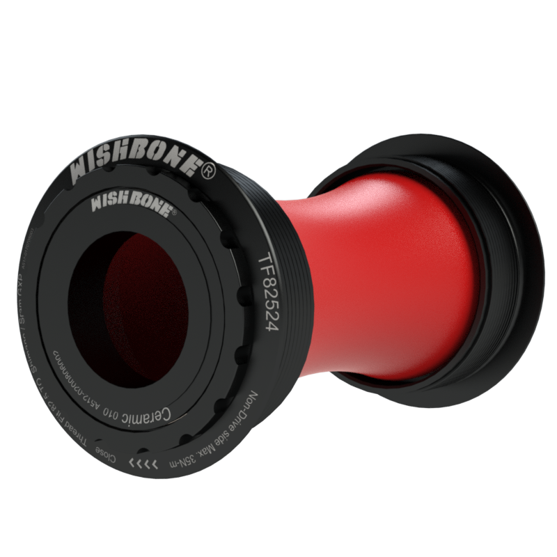 กะโหลก WISHBONE THREAD FIT 82.5 Ceramic Bottom Bracket | Shimano HT2 / SRAM GXP Compatible | เฟรมมาตรฐาน 45x1P x 82.5mm Width | น้ำหนักเบา 100g | รับประกัน 2 ปี