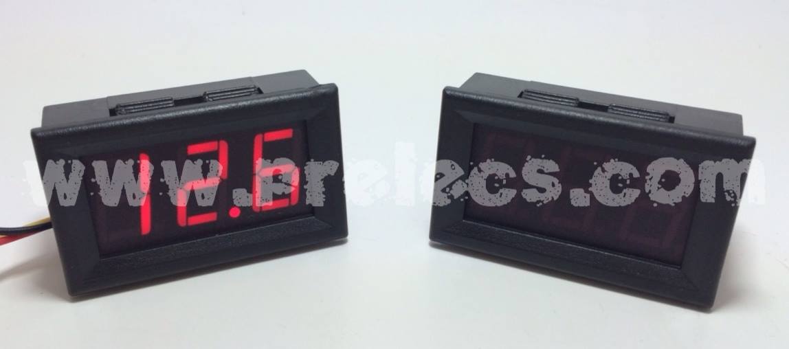 Volt Meter DC 0.56" สีแดง