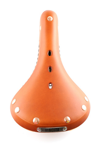 เบาะจักรยาน VINCITA Cow Leather Saddle ทรงสปอร์ต, SL03 SPORT ทัวร์ริ่ง