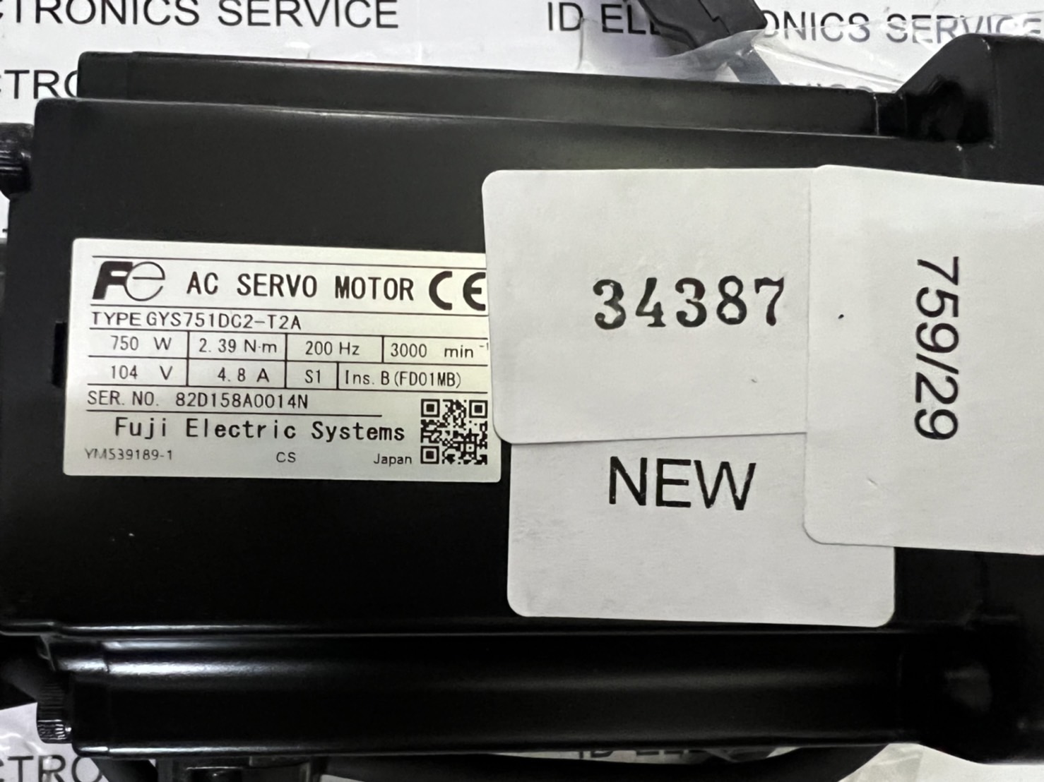 GYS751DC2-T2A SERVO MOTOR " FUJI "