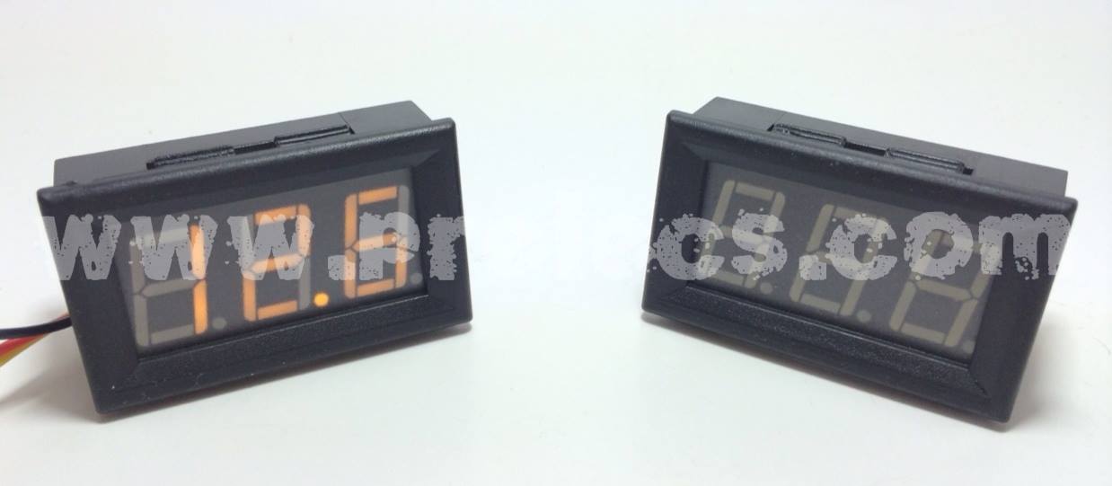 Volt Meter DC 0.56" สีเหลือง