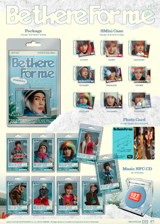 PRE. #NCT 127 - Winter Special Single Album [Be There For Me] (SMini Ver.) (Smart Album) (Random Ver.) - รอนำเข้า 10-25วัน -