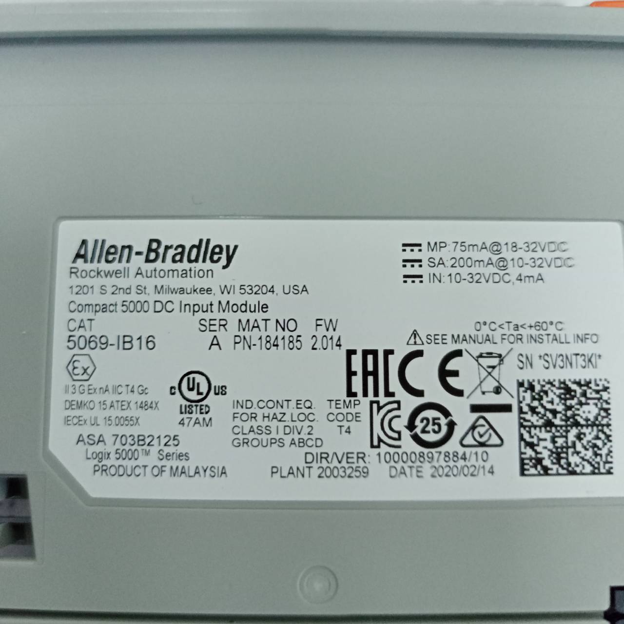 5069-IB16 PLC " ALLEN-BRADLEY "