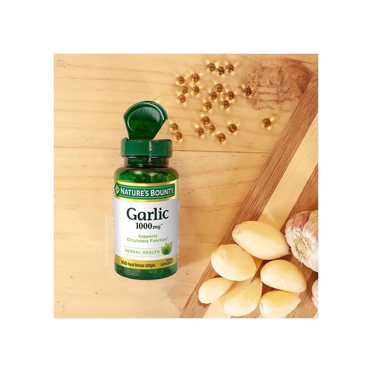 Nature's Bounty Garlic Extract 1000 mg 100 Rapid Release