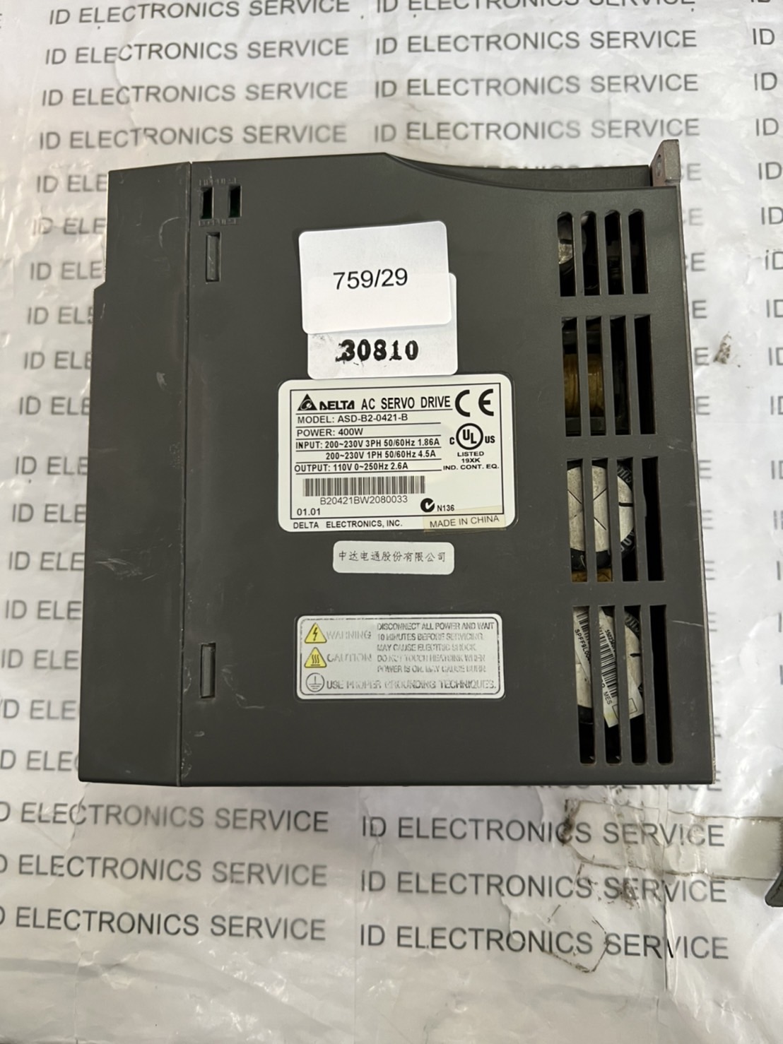 ASD-B2-0421-B SERVO DRIVE " DELTA "