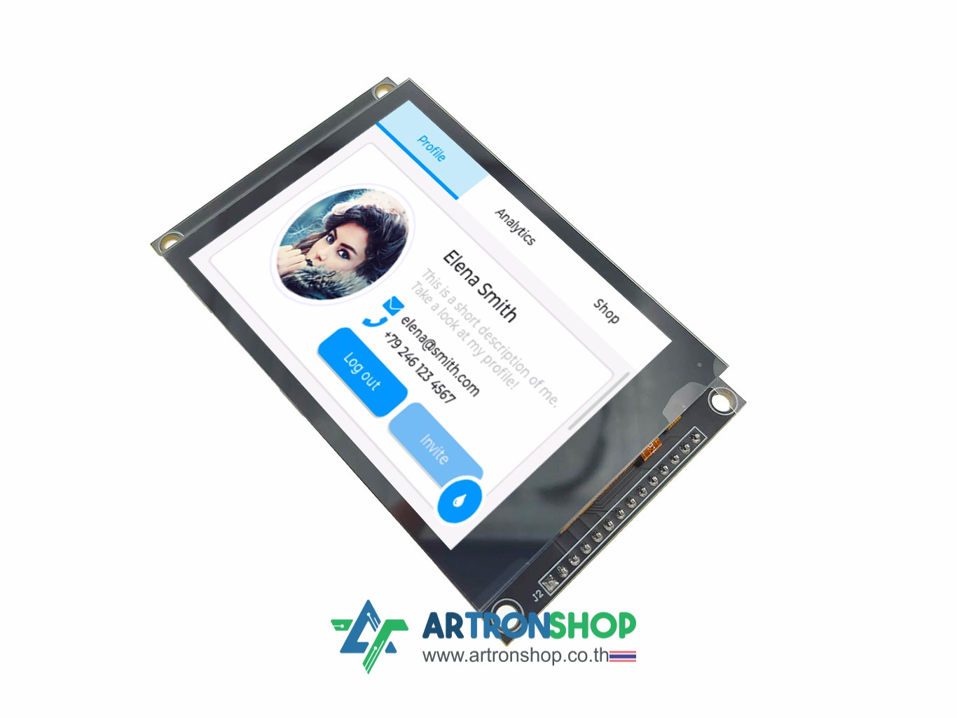 จอ TFT LCD ขนาด 3.2 นิ้ว ทัช Capacitive ILI9341V 4-Wire SPI