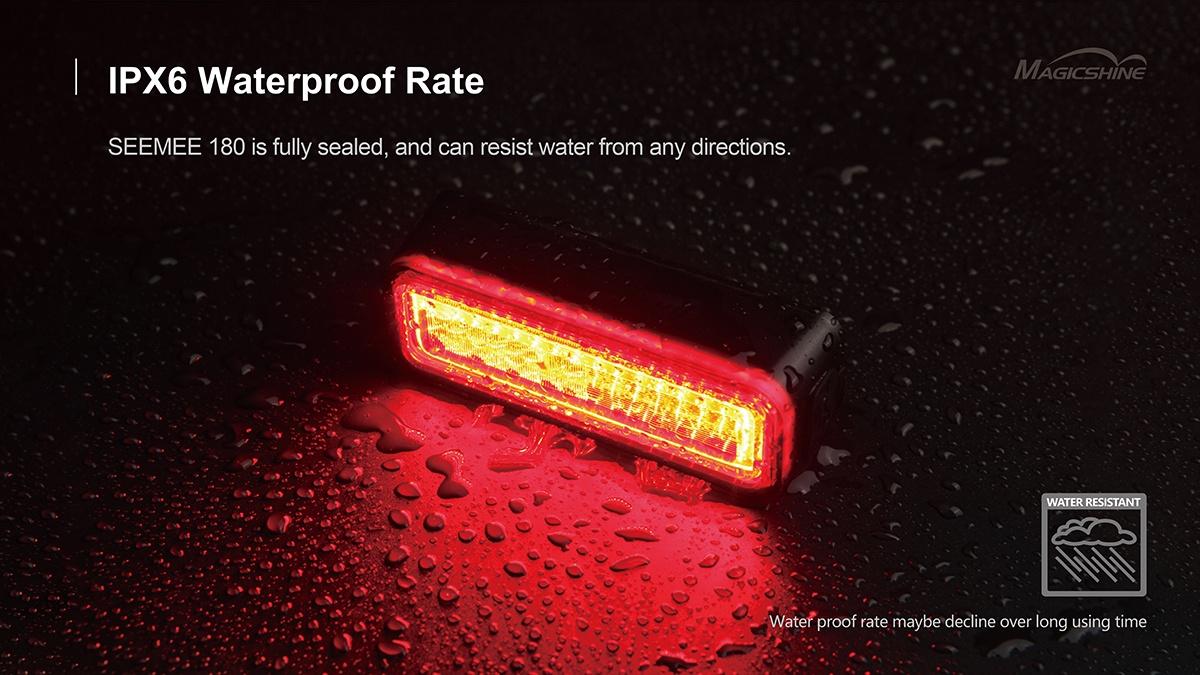 Magicshine SEEMEE 180 ไฟท้ายจักรยาน 180 LUMENS Smart Tail Light ให้ความสว่าง ปลอดภัย และความสวยงานในตัวเดียวกัน