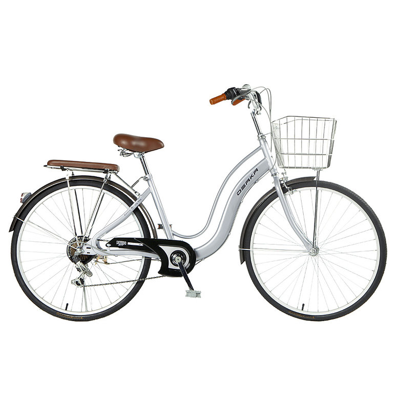 จักรยานแม่บ้าน OSAKA RHINO XT CITY BIKE พร้อมตะกร้า มีเกียร์ 7 สปีดชิมาโน่ ล้อ26นิ้ว
