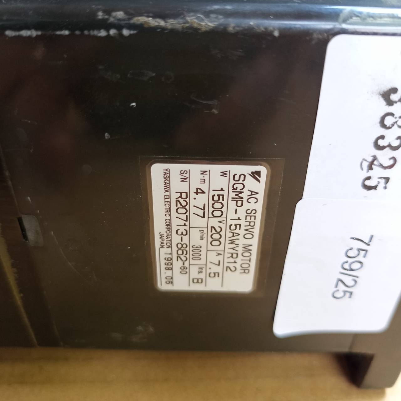 SGMP-15AWYR12 SERVO MOTOR " YASKAWA "