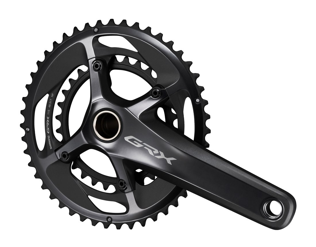 SHIMANO จานสองชั้น GRX, FC-RX810-2, 48/31T, 170MM, ไม่มีกะโหลก