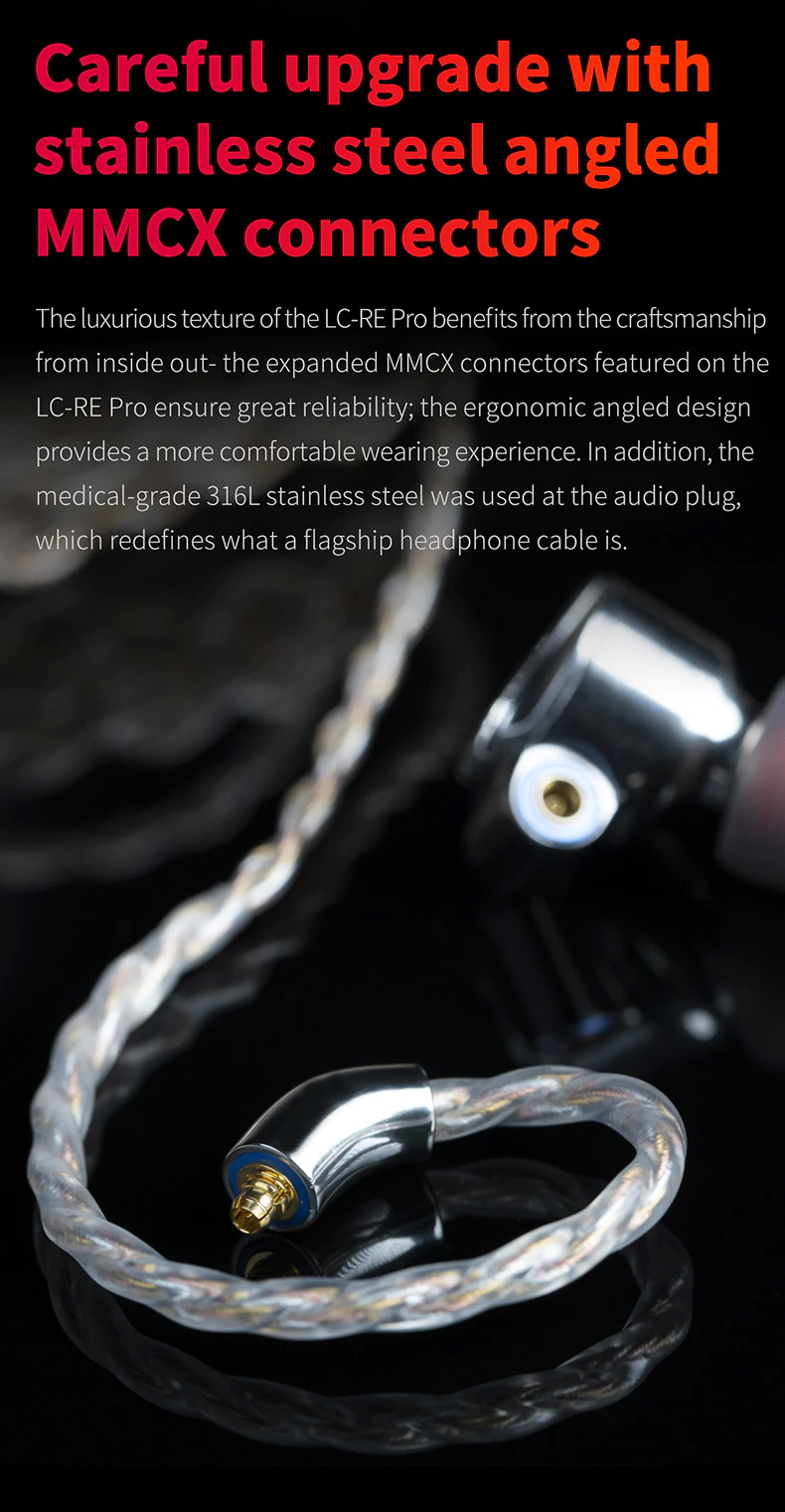 ขาย FiiO LC-RE PRO สายอัพเกรดหูฟังถักผสม ทอง, เงิน, ทองแดง ระดับเรือธง