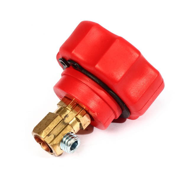 ข้อต่อเกลียวติดสายเชื่อมแดง เครื่องเชื่อม VALU วาลู รุ่น F500 Pn.V108P-F500040 ##