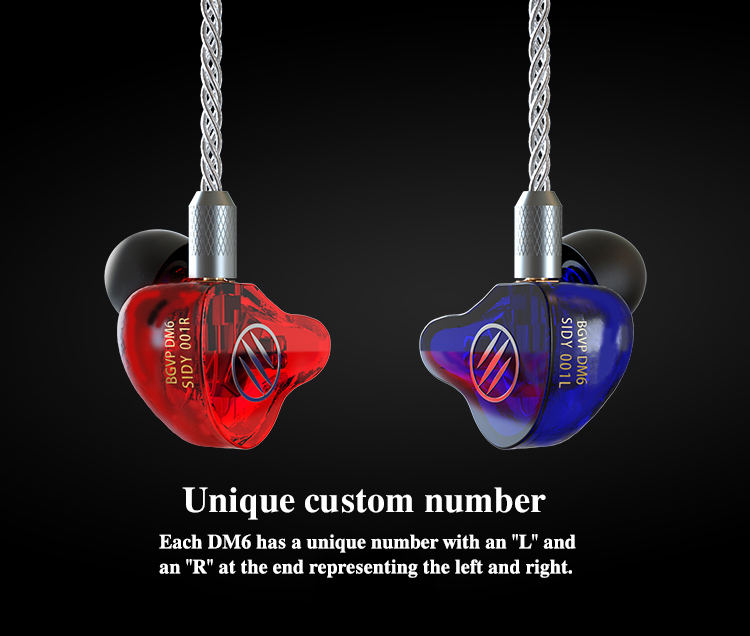 ขาย หูฟัง CIEM BGVP DM6 หูฟังหล่อหู 5 ไดรเวอร์ 5BA ประกันศูนย์ไทย