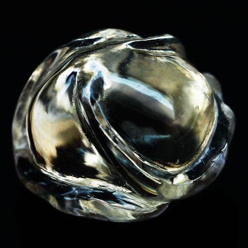 สโมคกี้ควอร์ตแกะลายกุหลาบ 21 กะรัตสวยมาก