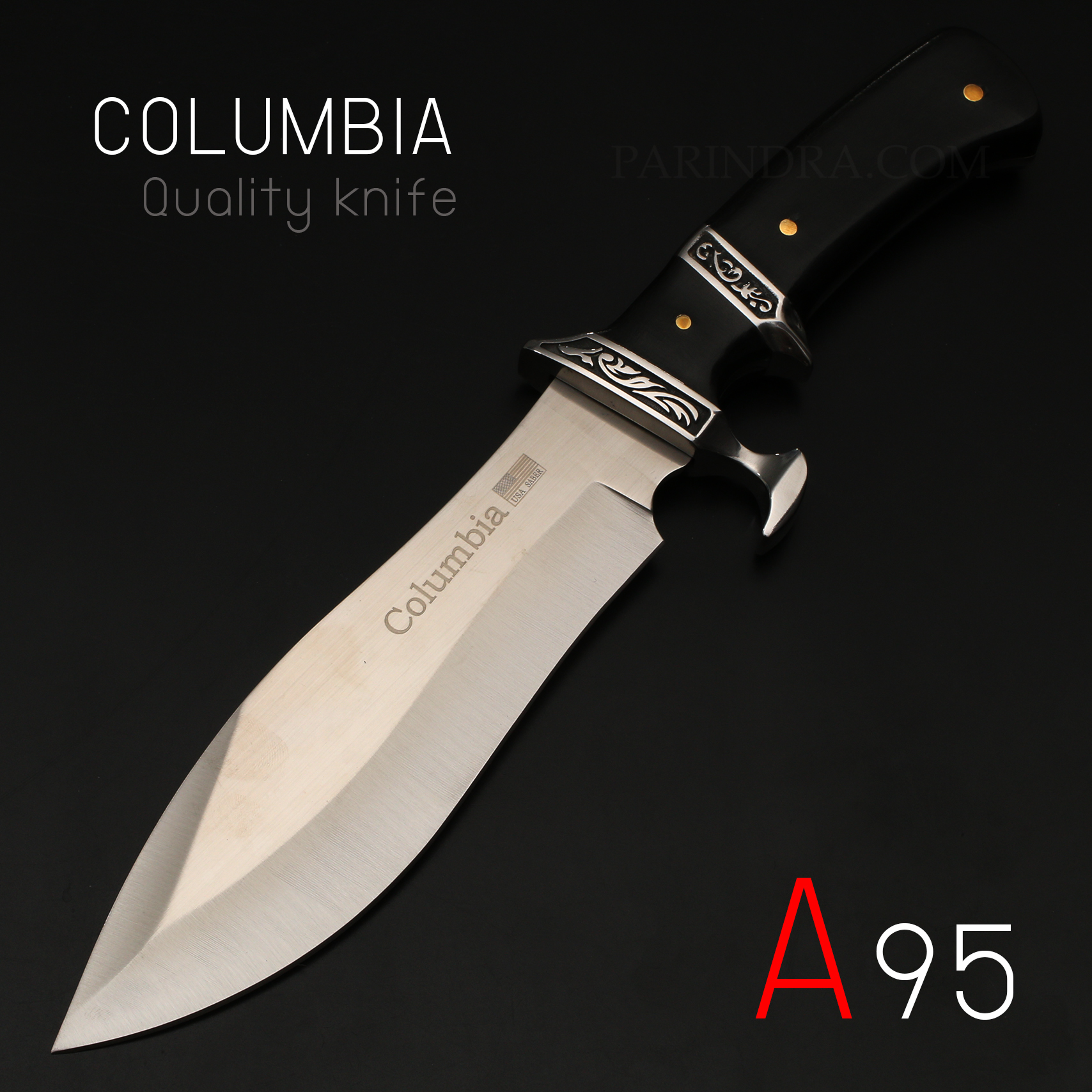 มีดใบตาย Columbia รุ่น A95 ทรงใบมีดสวย หนาใหญ่สะใจ คมกริบ พร้อมปลอกมีด พร้อมใช้