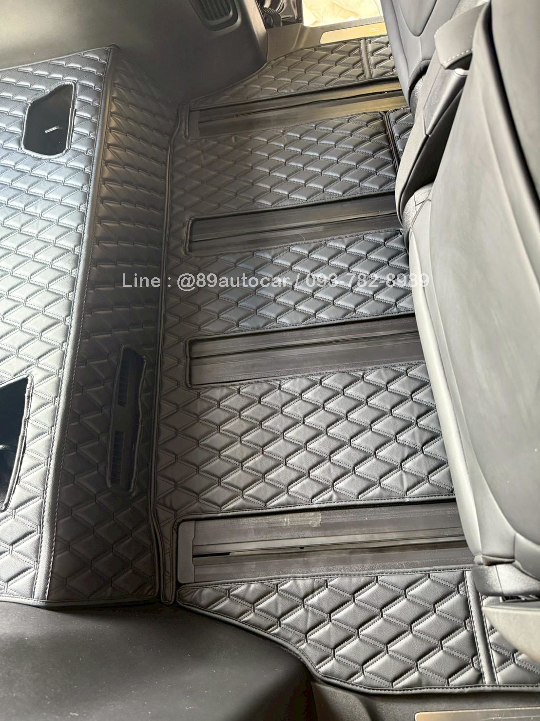 พรมรถยนต์ Xpeng X9 ปูพรมVVIP สีดำด้ายดำ เต็มคัน