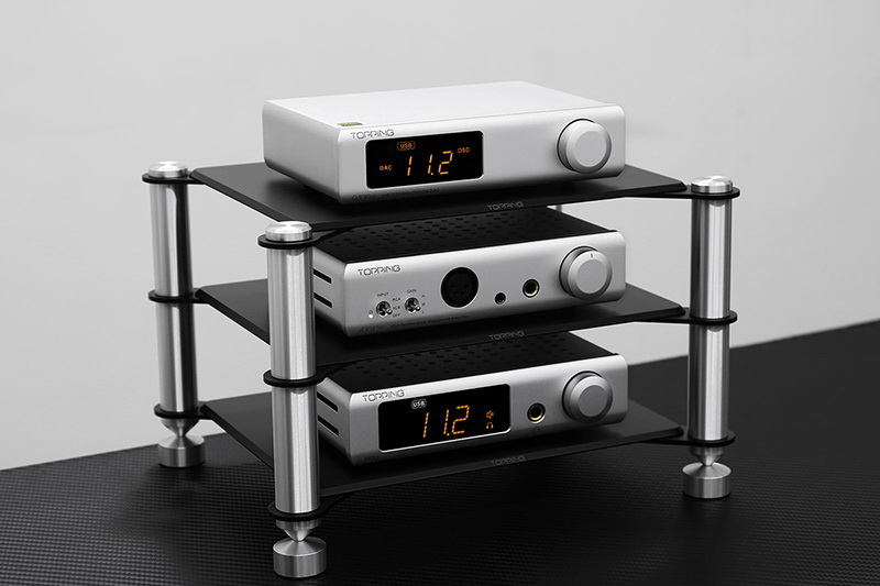 Topping SR2 ชั้นวางอลูมิเนียมสำหรับวาง Topping หรืออุปกรณ์อื่นๆ