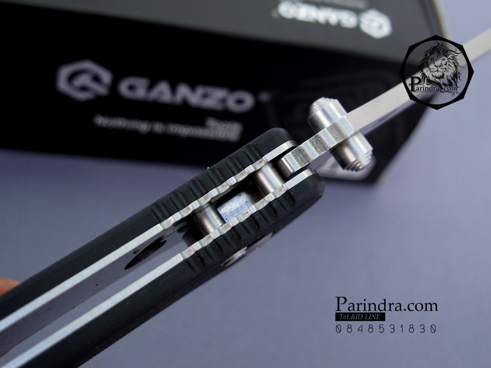 ขายมีดพับ Ganzo กานโซ่ รุ่น G7392-BK สีดำสนิท ของแท้ 100%