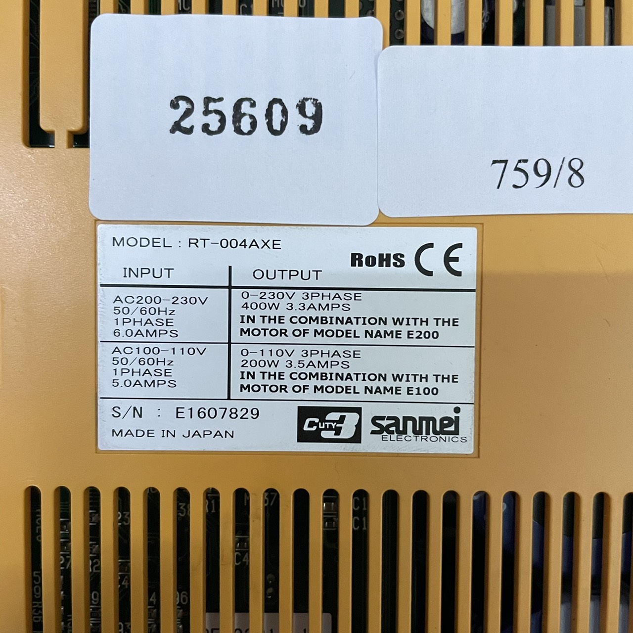 RT-004AXE SERVO DRIVE " SANMEI "