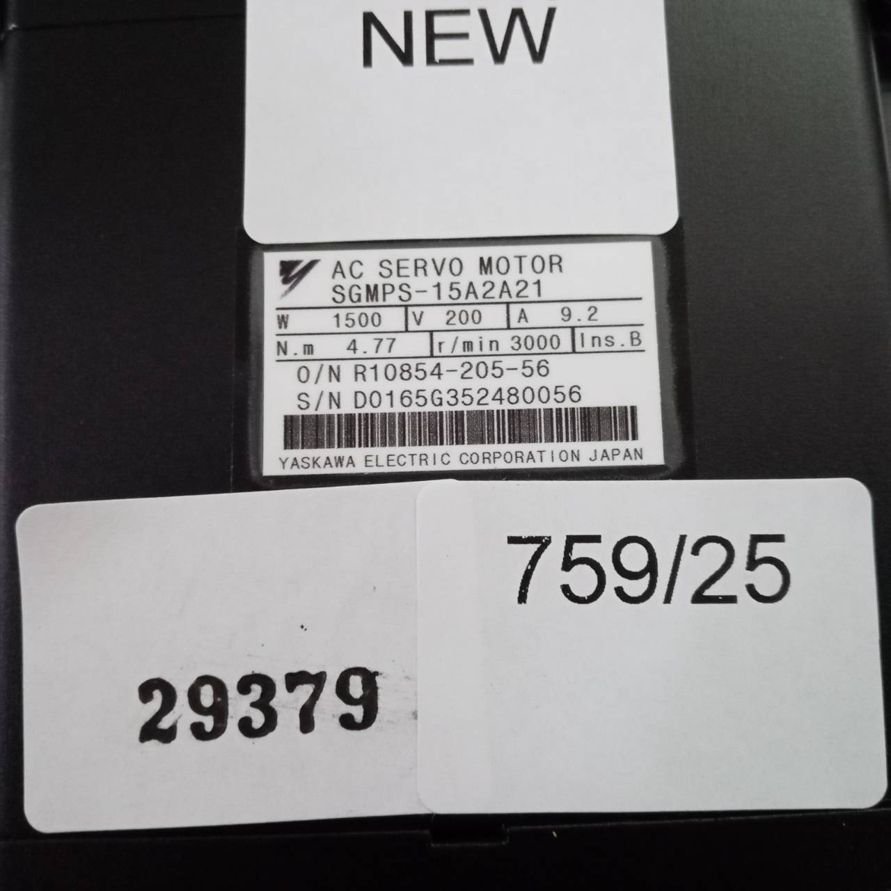 SGMPS-15A2A21 SERVO MOTOR " YASKAWA "