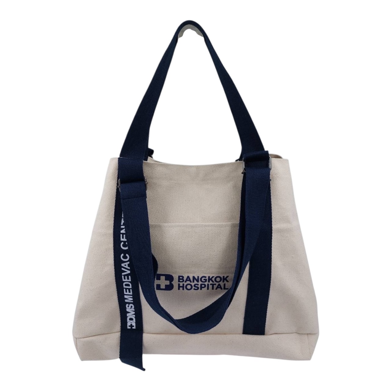 กระเป๋าแคนวาส พร้อมสายสะพาย ทรง Tote bag