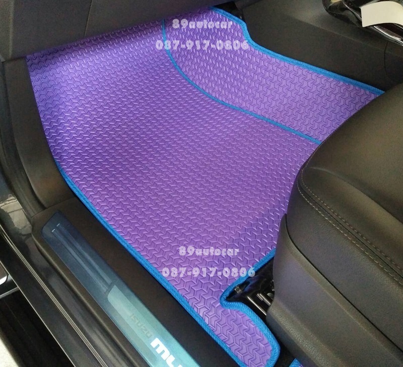 ขายยางปูพื้นรถเข้ารูป Isuzu Mu-X ลายธนูสีม่วงขอบฟ้า