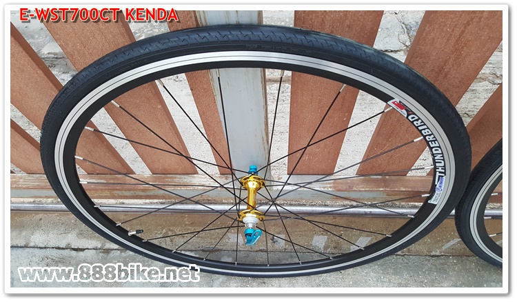 ชุดล้อเสือหมอบ TUNDERBIRD 700C พร้อมยาง KENDA 700X26C ,E-WST700CT