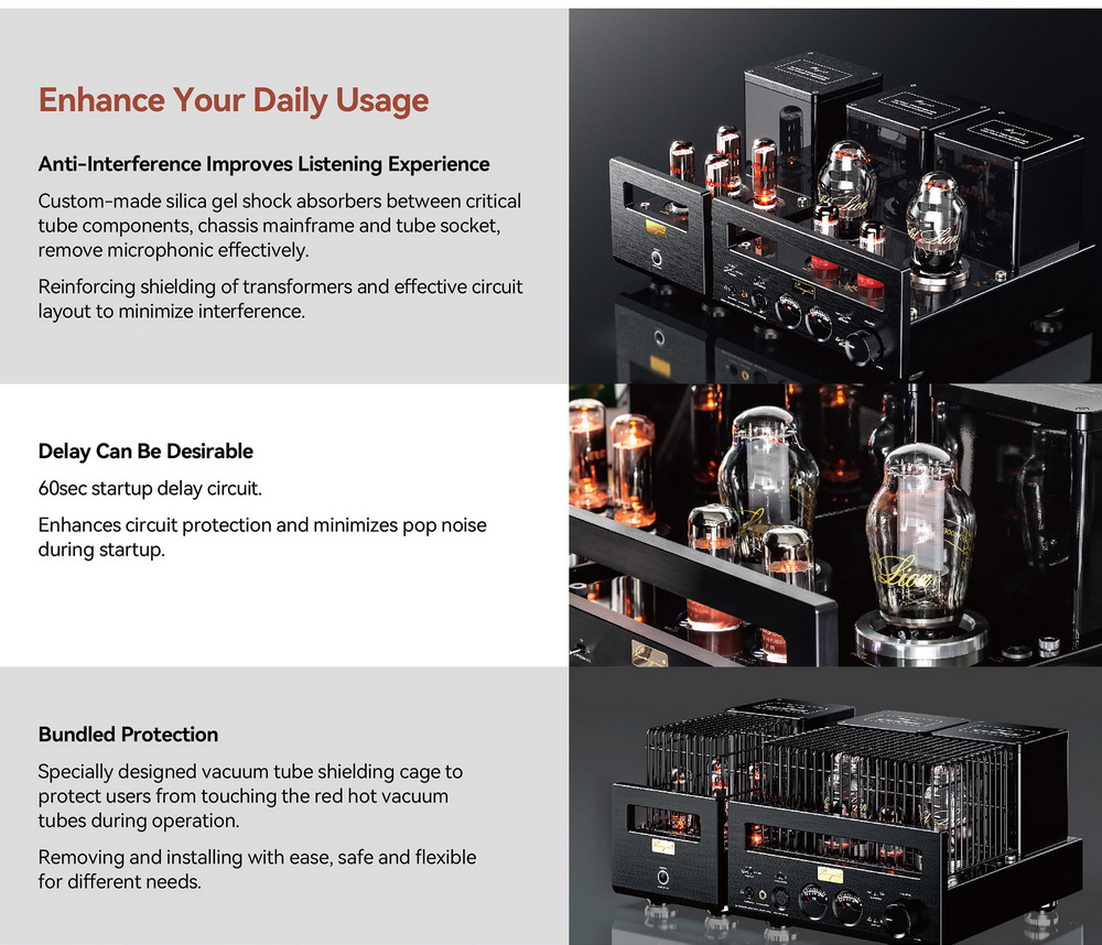 ขาย Cayin HA-300MK2 แอมป์ตั้งโต๊ะหลอดแก้วสูญญากาศ แบบ Direct Heated Triode