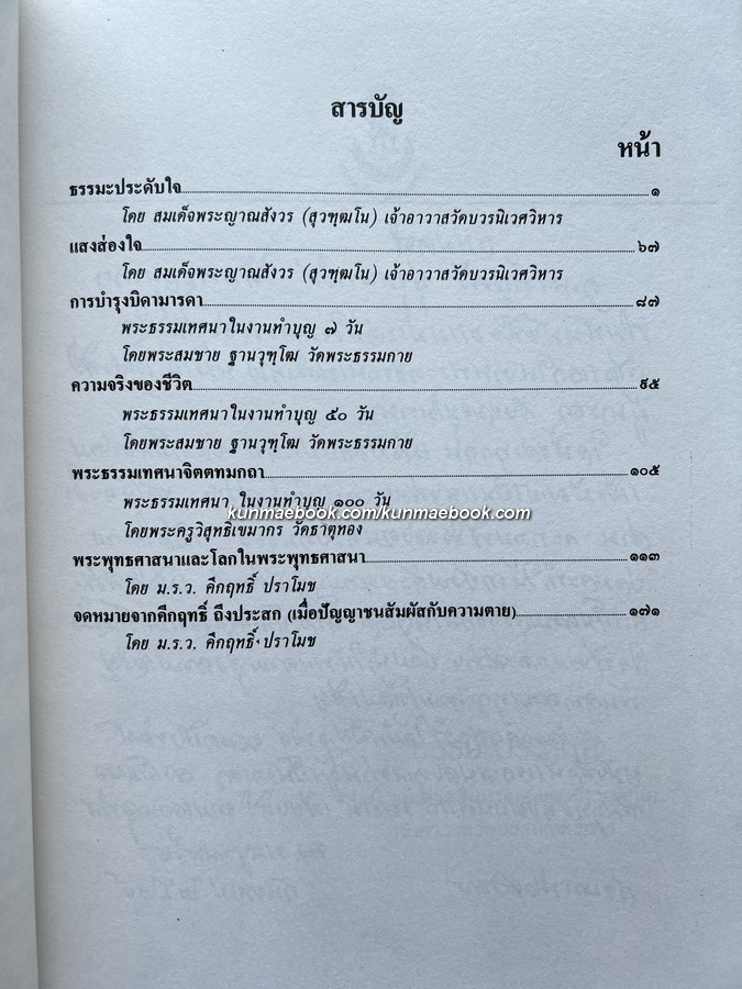 อนุสรณ์ในงานพระราชทานเพลิงศพ นางไน้ เคียงศิริ จ.ม.