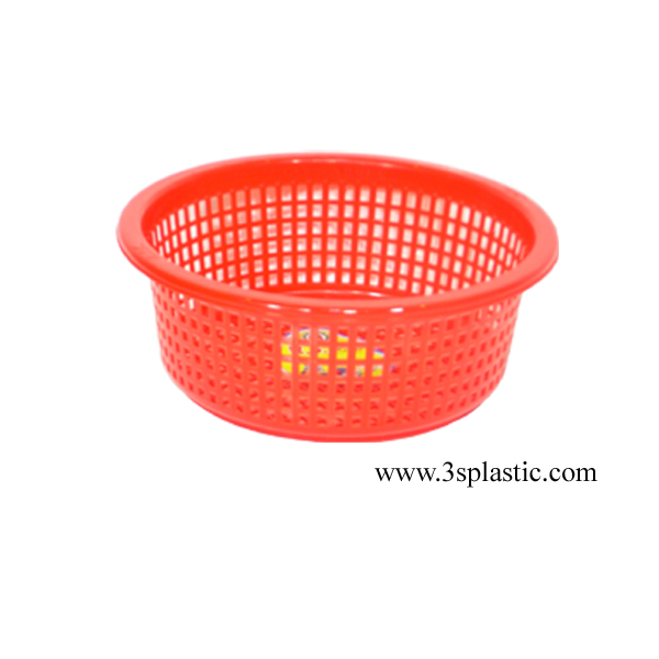 ตะกร้า/ตะแกรงกลม 222 ตะกร้าคัดขนาด สีสดใส ขนาด Ø 30.8 x 11.5 cm.
