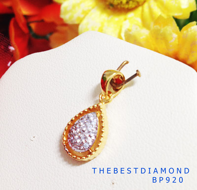 ===BP920จี้หยดน้ำ เรียบ หรู ดูดี ใช้เพชรCZ 0.5ตังจำนวน 17 เม็ด โดยฝังแบบจิกไข่ปลา ชุปหน้าทองขาว ล้อมด้วยกรอบจิกเพชร ดูดีมากๆใส่ได้กับชุดทุกแบบเลยนะคะ