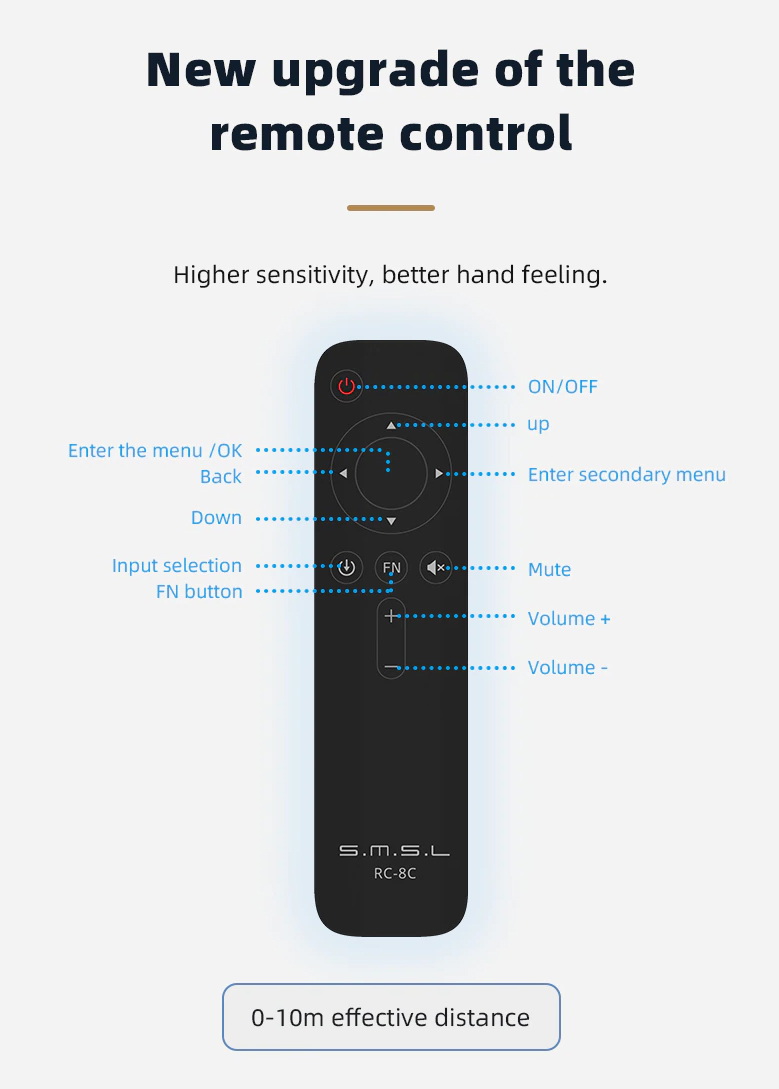 SMSL D300 DAC ตั้งโต๊ะชิป ROHM BD34301EKV ระดับเรือธง ประกันศูนย์ไทย