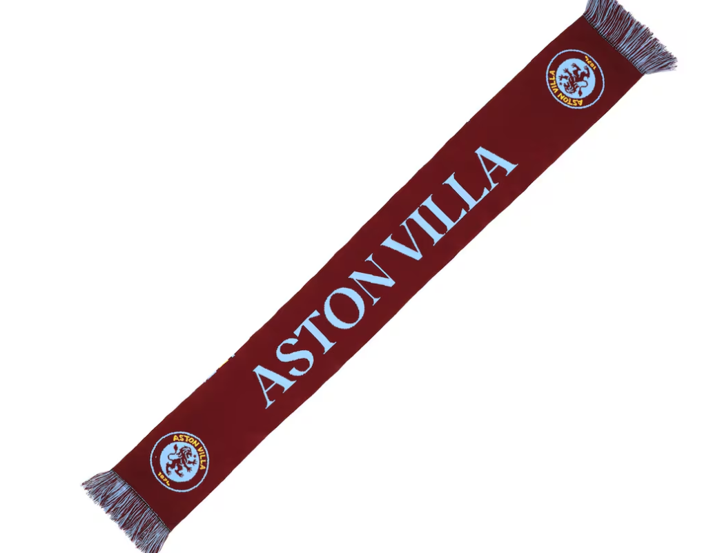 ผ้าพันคอแอสตันวิลลา Aston Villa Large Crest ของแท้