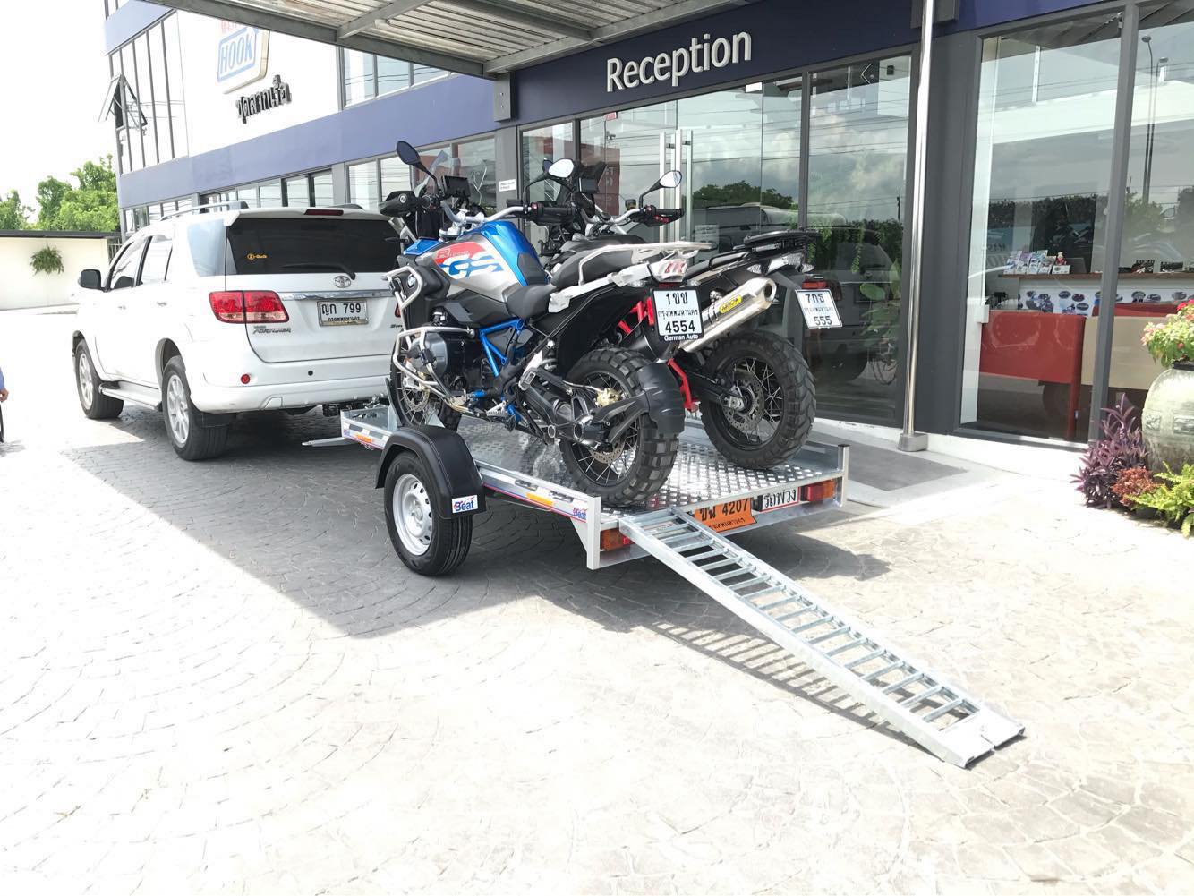 รถพ่วง อัพบีท UPBEAT Dirt Bike JR. BIKE rail motorcycle trailer, 2 BIKES