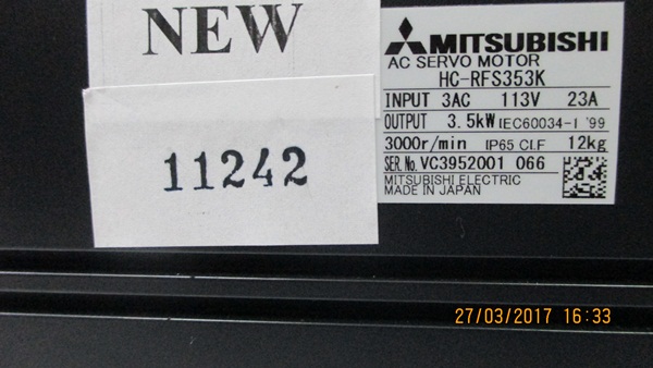 SERVO MOTOR “ MITSUBISHI ” รุ่น HC-RFS353K