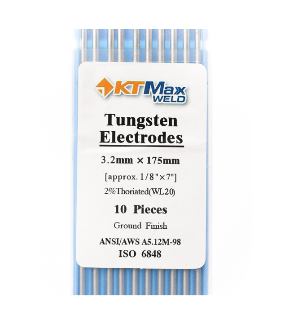 ลวดทังสเตนสีฟ้า 3.2MM เครื่องเชื่อม เคที แม็กซ์ เวลด์ รุ่น WL20 (10PCS/1PAC) Pn.KT-M022-WL32 ##