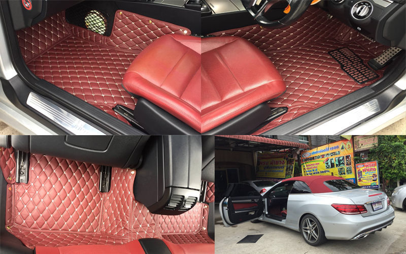 พรมปูพื้นรถยนต์ Benz E250,E200 W207 Coupe เข้ารูป