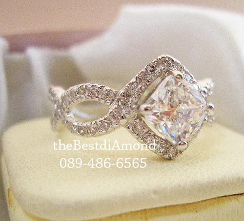 SR004RD+แหวนดีไซน์เกลียวผสมPrincess++แหวนเงินแท้ ดีไซน์สวยหรู แบบร้านจิวเวลลี่ทันสมัย ตามcounter ห้างเลย เหมือนของแท้สุดๆเล่นไฟวิ๊งๆ รับประกันความสวย