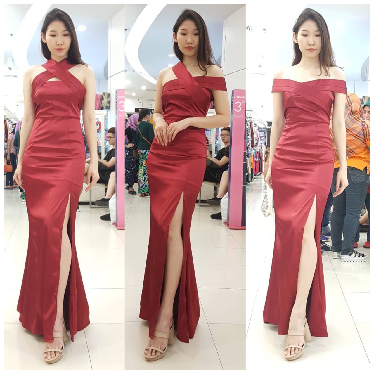 ชุดเพื่อนเจ้าสาว ชุดราตรียาว Ivy - Wrap top & Sheath skirt