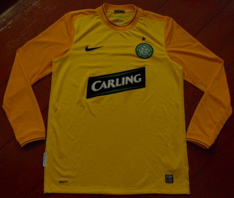 เสื้อฟุตบอล ทีมสโมสรเซลติก ชุดผู้รักษาประตู 2009/10 ใหม่ M-Size / CELTIC Football Shirt GK Kit 2009/10 Jersey NEW M-Size