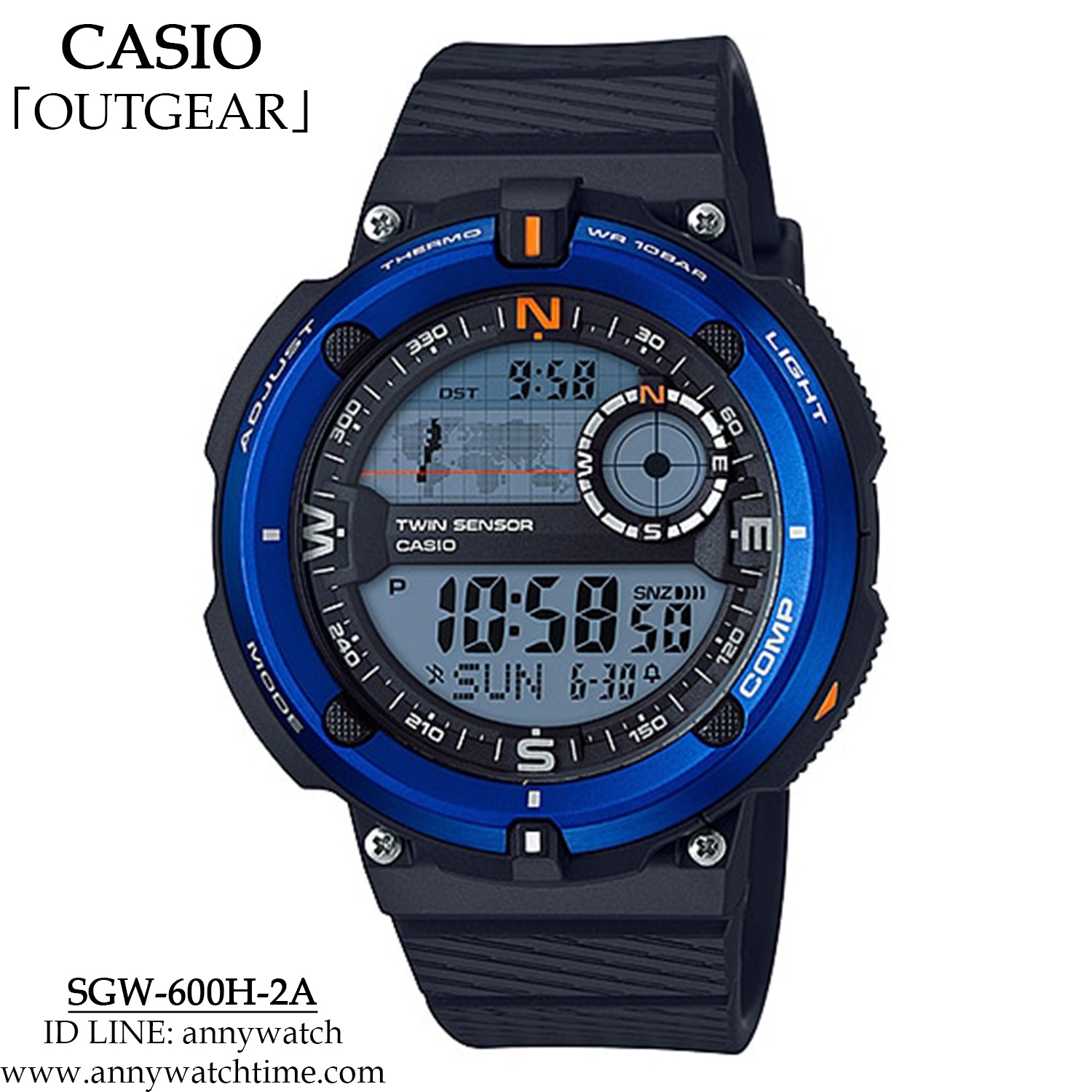 CASIO SGW-600H-2A