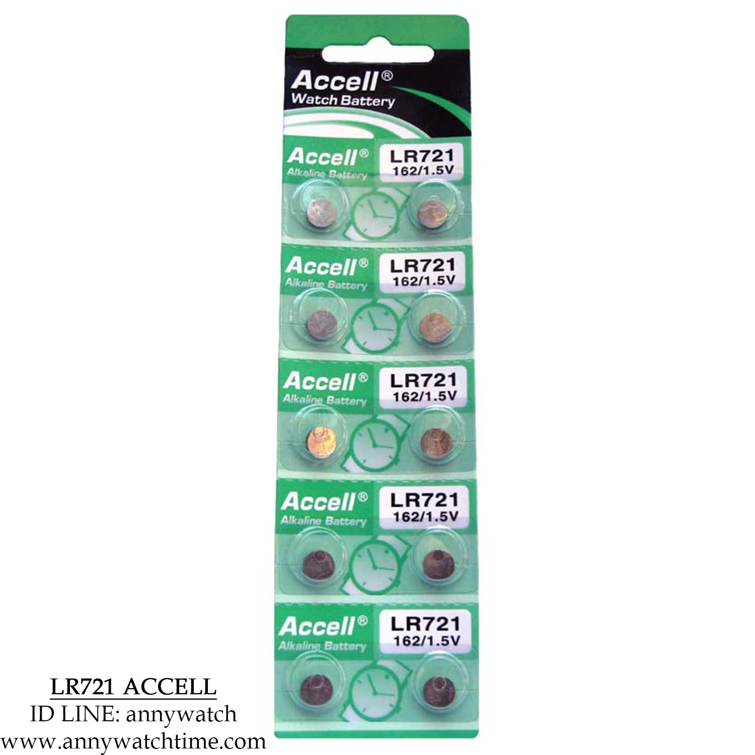 ถ่าน LR721 ACCELL